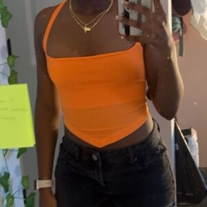SHEIN orange top